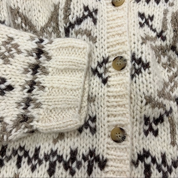 Vintage Susan Bristol Wool Blend Hand Knit Oversized Cozy Cardigan Sweat… - Picture 10 of 13